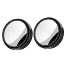 Espelho ajustável de ponto cego para carro, espelho convexo retrovisor auxiliar, espelhos redondos de grande angular para carro reverso, 360 graus, 2pcs