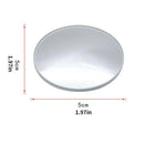 2 pçs quadro redondo convexo espelho de ponto cego segurança condução grande angular 360 graus ajustável espelho retrovisor claro acessórios do carro
