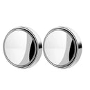 Espelho ajustável de ponto cego para carro, espelho convexo retrovisor auxiliar, espelhos redondos de grande angular para carro reverso, 360 graus, 2pcs